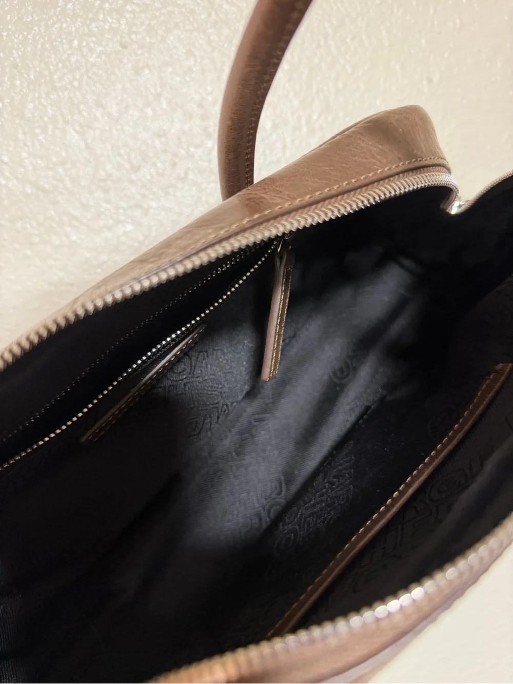 MARGESHERWOOD Brown Baguette Soft Leather Shoulder Bag